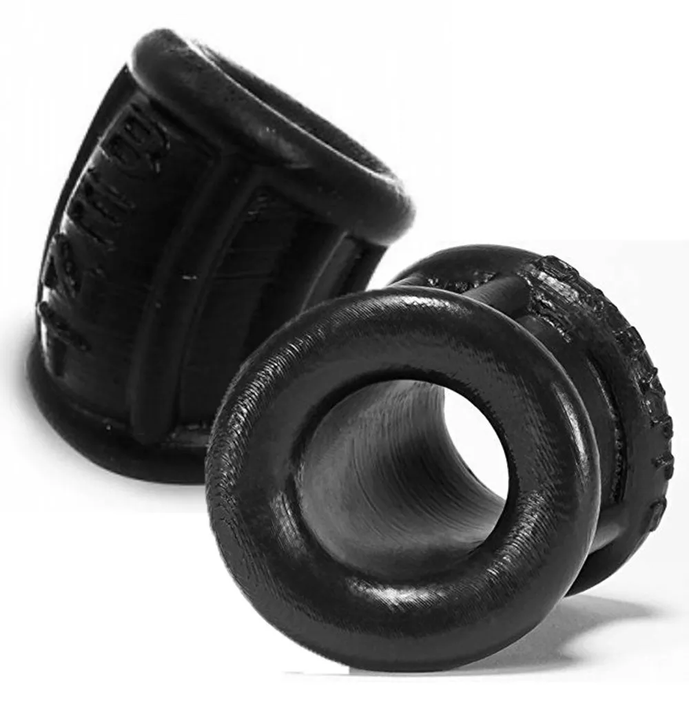 bent-1-curved-silicone-ball-stretcher-black-2-25-inch-oxballs Bent 1 Curved Silicone Ball Stretcher Black 2.25 Inch OxBalls