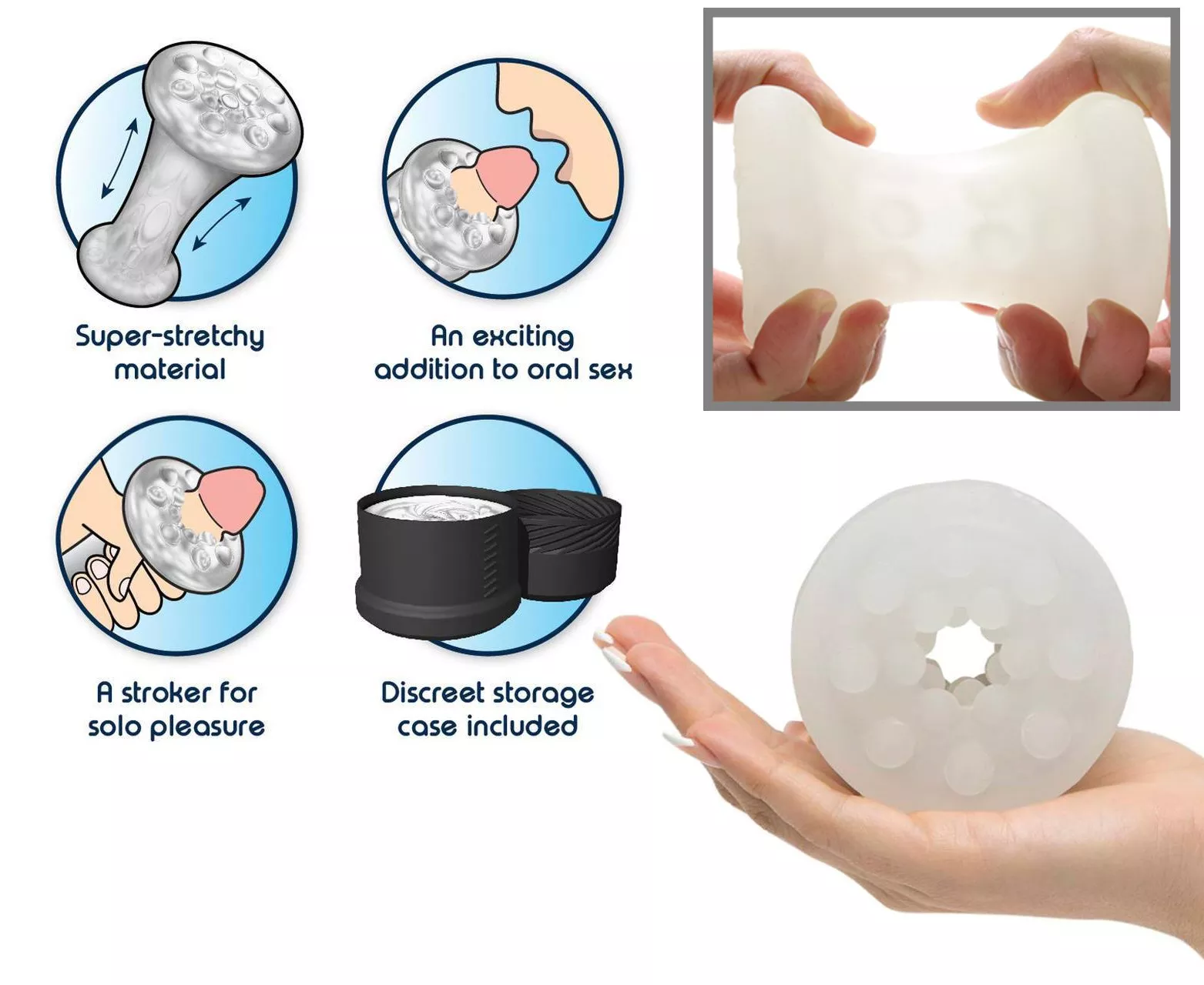 Blow Yo Ultimate Bubble Intense Oral Super Stroker Clear