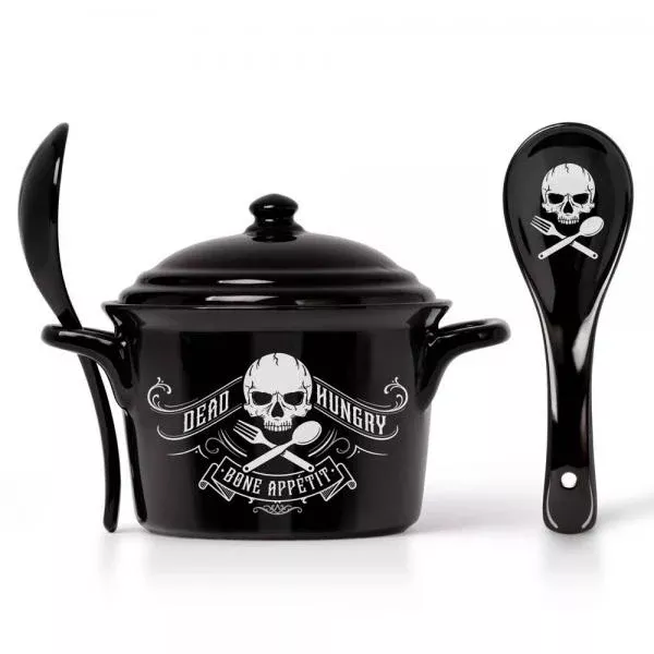 bon-appetit-bowl-spoon-set-black Bon Appetit Bowl and Spoon Set - Black