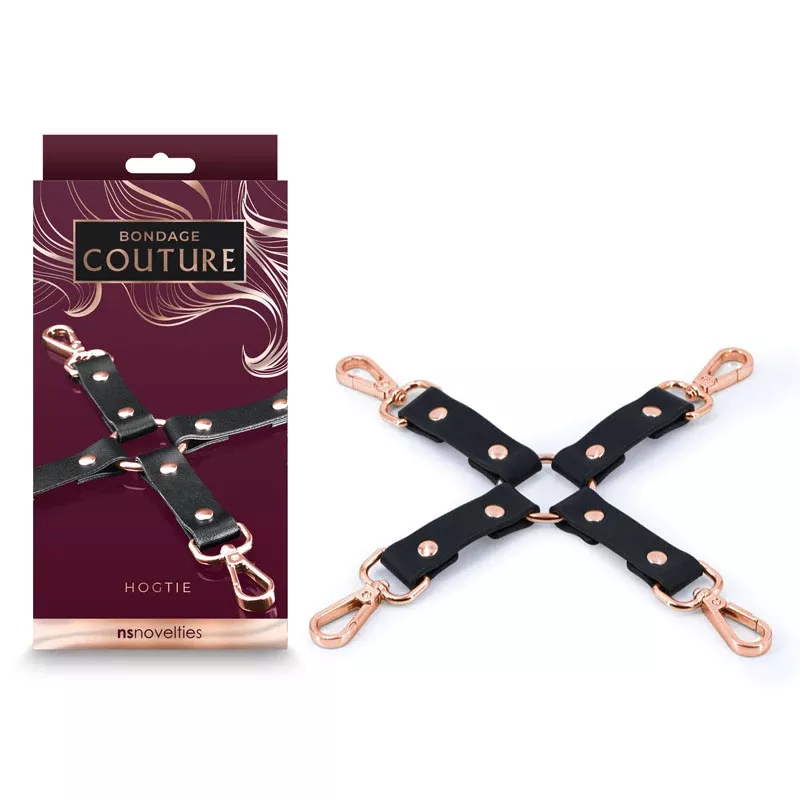 bondage-couture-hog-tie-black-nsn-1306-63 Bondage Couture Hog Tie - Black-(nsn-1306-63)