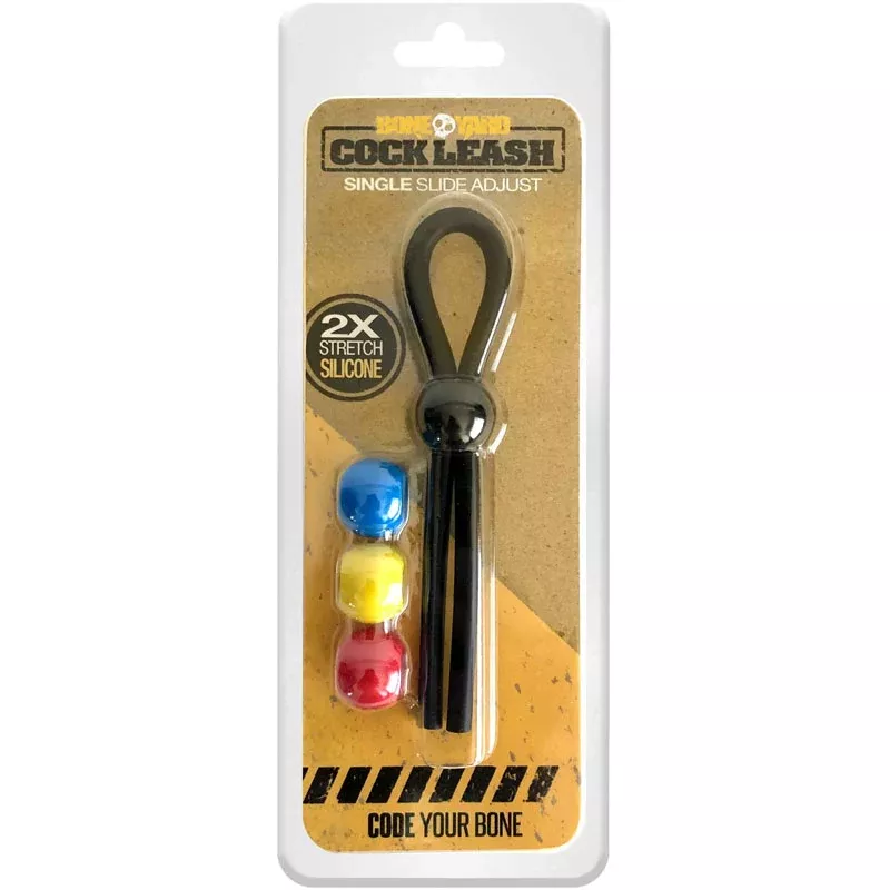 boneyard-cock-leash-single-black-adjustable-cock-lasso-ring Boneyard Cock Leash Single - Black Adjustable Cock Lasso Ring