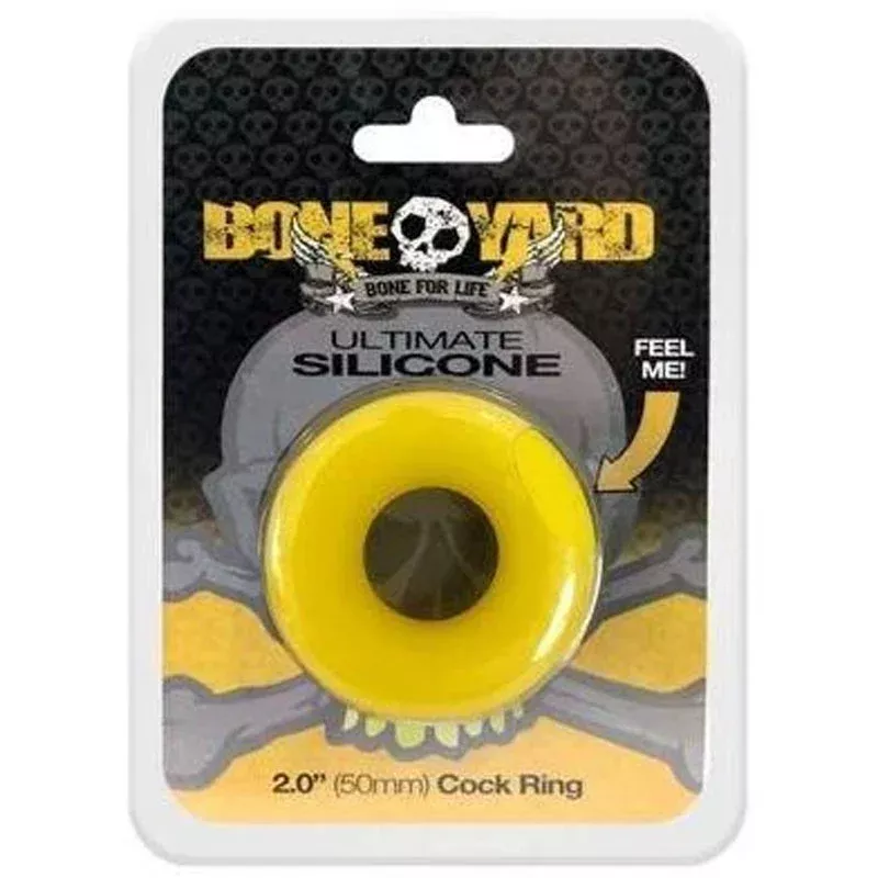 boneyard-ultimate-silicone-cock-ring-yellow-yellow-50mm-cock-ring Boneyard Ultimate Silicone Cock Ring Yellow - Yellow 50mm Cock Ring