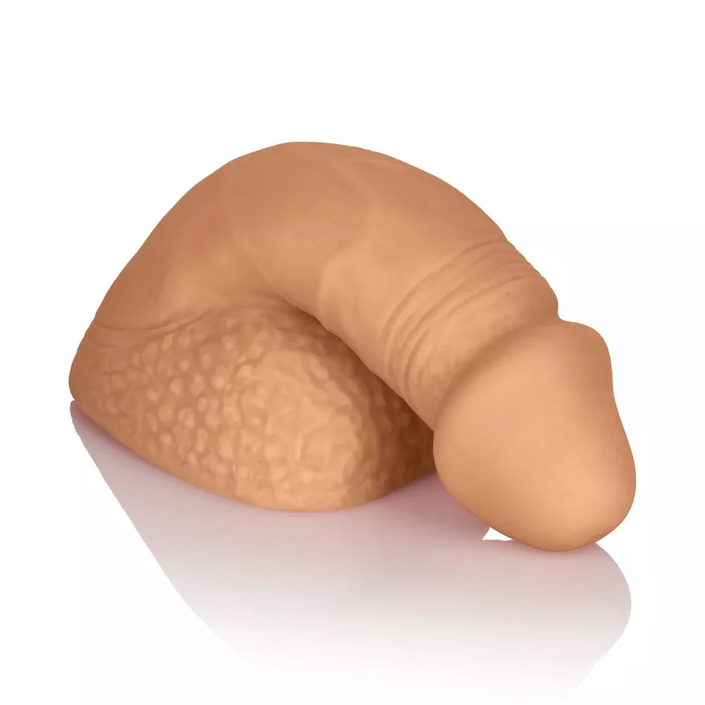 CalExotics Packer Gear 4 Inch Silicone Packing Penis - Tan