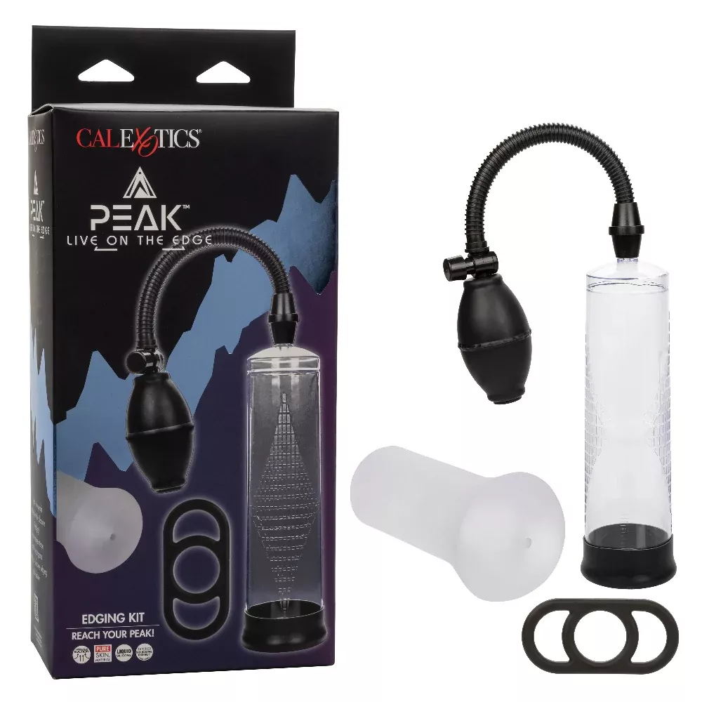 calexotics-peak-edging-kit-black-clear-liquid-silicone-penis-pump CalExotics Peak Edging Kit - Black/clear — Liquid Silicone Penis Pump