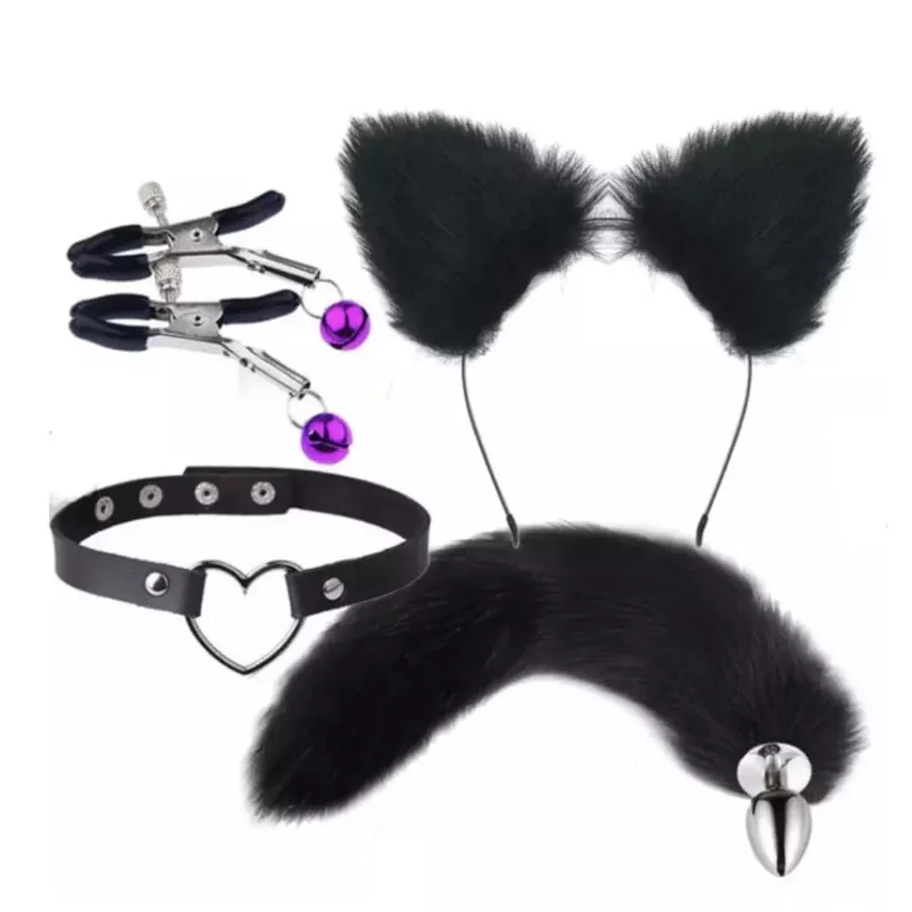cat-tail-butt-plug-set-anal-plug-cosplay-furry-sex-toy-black-cat-tail-002-0 Cat Tail Butt Plug Set ,Anal Plug Cosplay Furry Sex Toy (Black Cat Tail ) 002 0