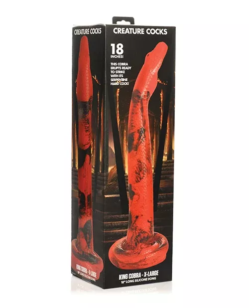 creature-cocks-king-cobra-x-large-18-long-silicone-dong Creature Cocks King Cobra - X-Large 18" Long Silicone Dong
