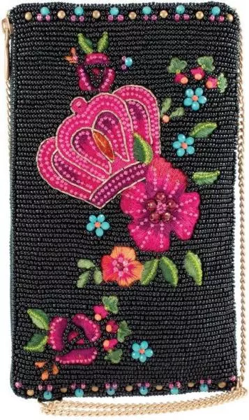crown-me-crossbody-phone-bag-black-pink Crown Me Crossbody Phone Bag - Black/Pink