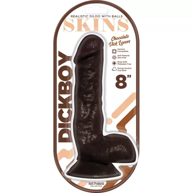 dickboy-skins-chocolate-lovers-8in-dildo Dickboy Skins Chocolate Lovers 8In Dildo