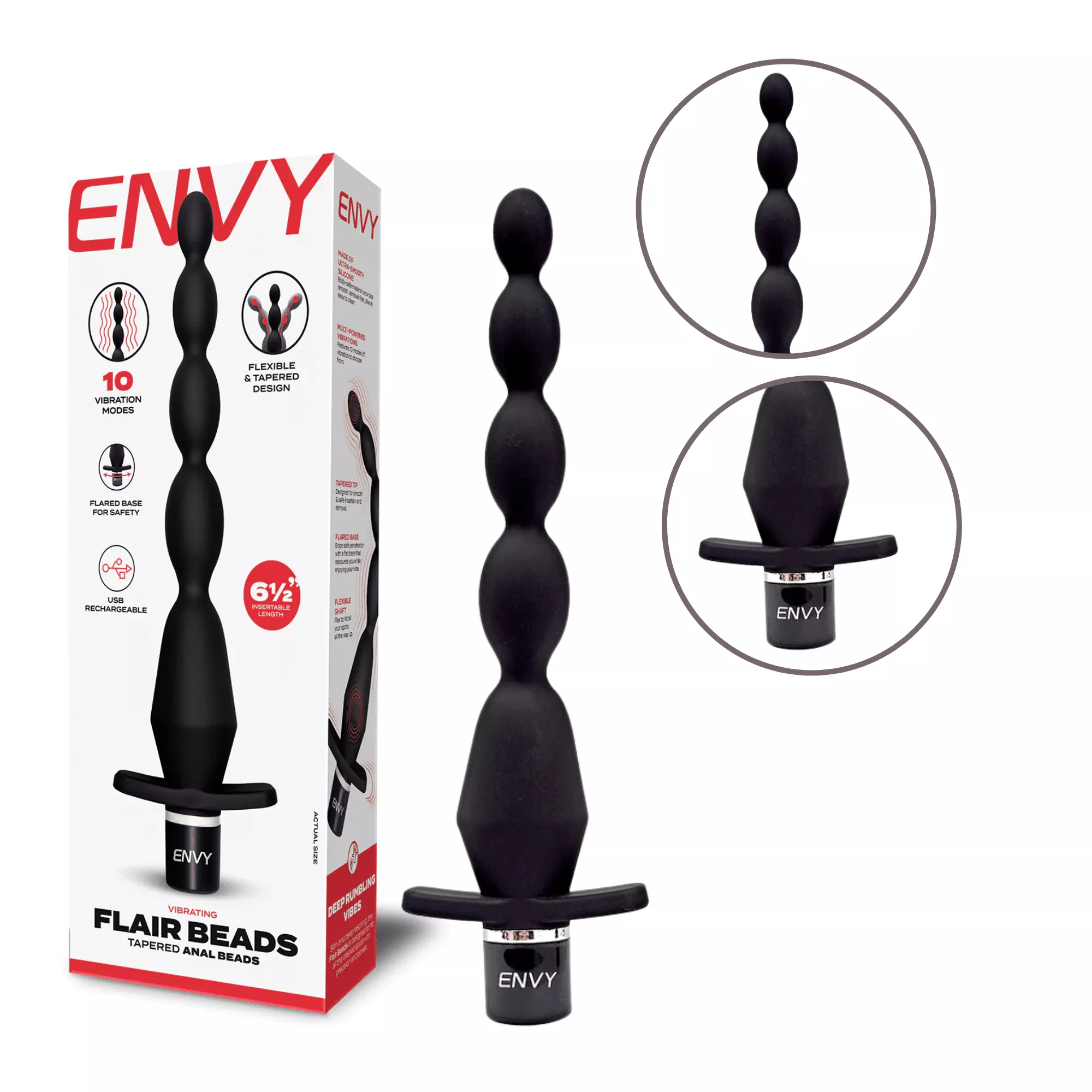 envy-toys-vibe-flair-tapered-tip-easy-to-insert-anal-beads-vibrating-butt-plug Envy Toys Vibe Flair Tapered Tip Easy To Insert Anal Beads Vibrating Butt Plug