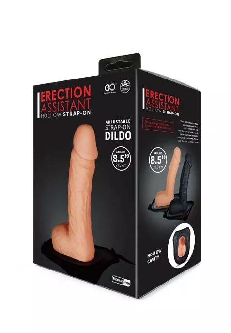 erection-assistant-hollow-strap-on-8-5-flesh Erection Assistant Hollow Strap On 8.5" Flesh