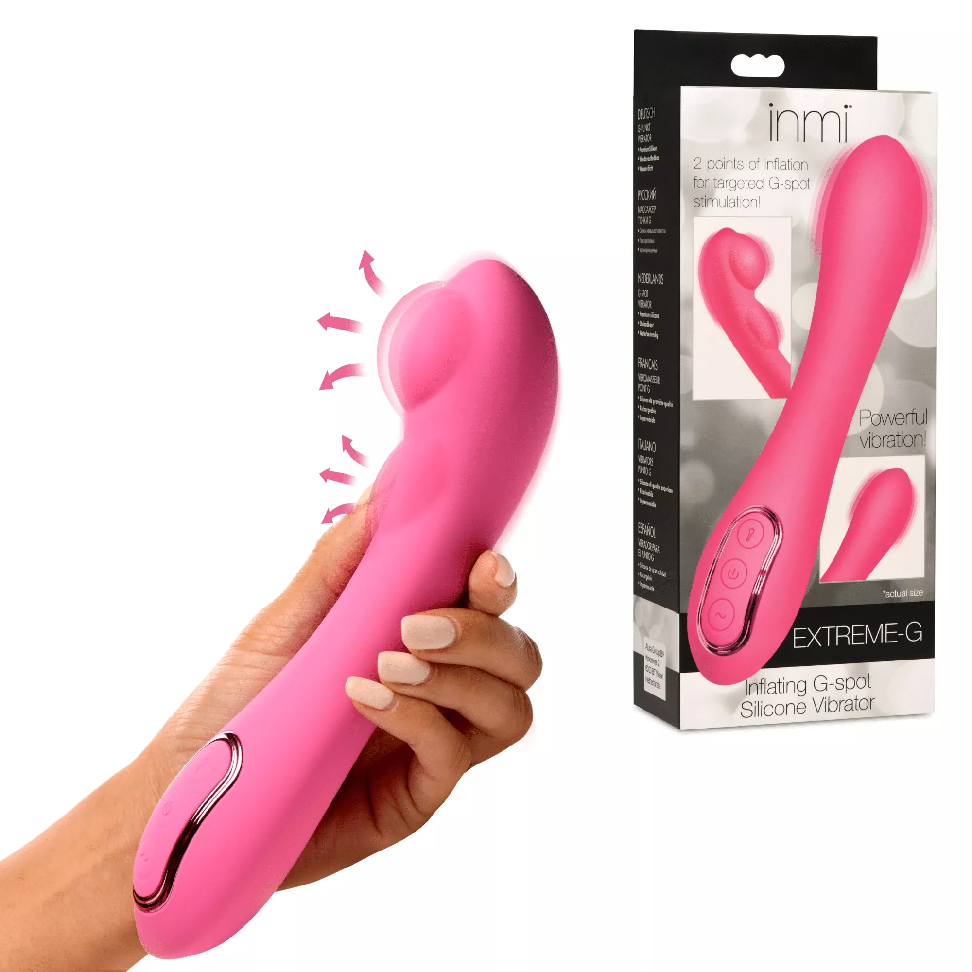 extreme-g-rechargeable-inflating-g-spot-silicone-vibrator Extreme-G Rechargeable Inflating G-Spot Silicone Vibrator