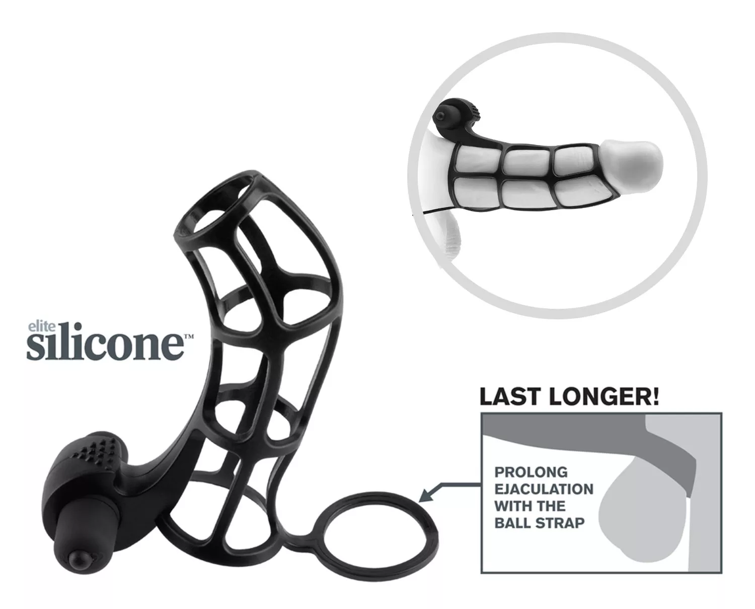 fantasy-xtensions-silicone-deluxe-power-vibrating-cock-cage-black Fantasy Xtensions Silicone Deluxe Power Vibrating Cock Cage Black