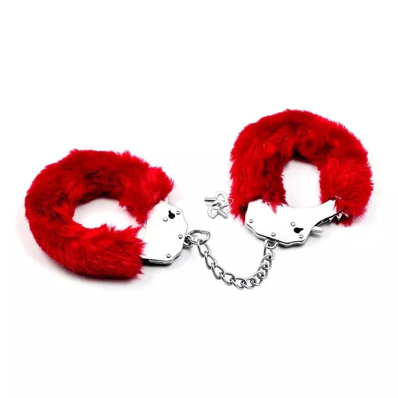 fetish-pleasure-fluffy-hand-cuffs-red Fetish Pleasure Fluffy Hand Cuffs Red