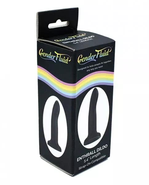 gender-fluid-5-4-enthrall-strap-on-dildo-black Gender Fluid 5.4" Enthrall Strap On Dildo - Black
