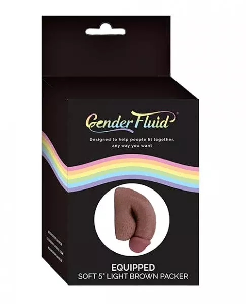 gender-fluid-5-equipped-soft-packer-light-brown Gender Fluid 5" Equipped Soft Packer - Light Brown