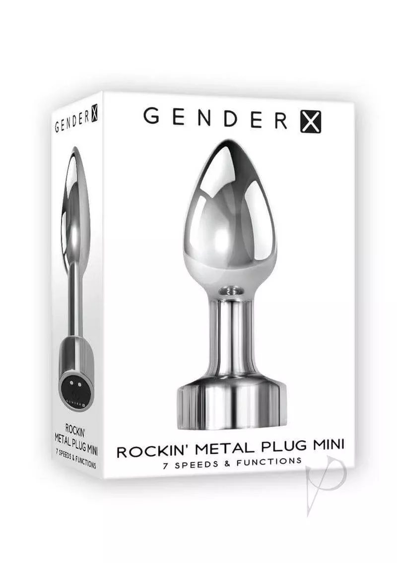 gender-x-rockin-rechargeable-metal-mini-plug-silver Gender X Rockin Rechargeable Metal Mini Plug Silver
