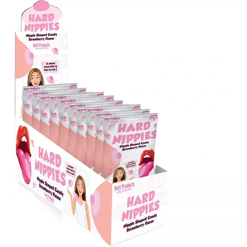hard-nippies-nipple-shaped-candy-12-pc-display-strawberry Hard Nippies Nipple Shaped Candy 12 Pc Display Strawberry