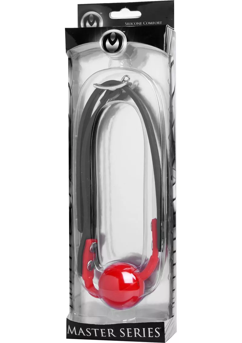hush-gag-silicone-adjustable-comfort-ball-gag-red-master-series The Hush Gag Silicone Adjustable Comfort Ball Gag Red Master Series