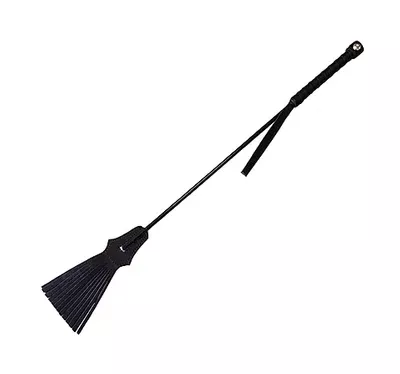 leather-tasselled-riding-crop-black Leather Tasselled Riding Crop Black