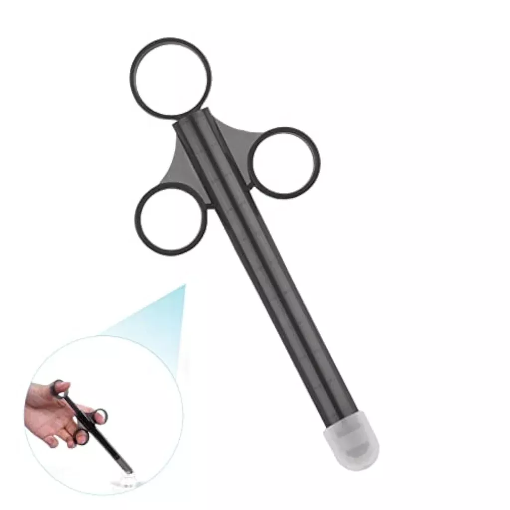 lube-applicator-syringe-with-smooth-rounded-cap-men-women-couples-reusable-easy- Lube Applicator Syringe with Smooth Rounded Cap for Men, Women & Couples - Reusable and Easy to Clean