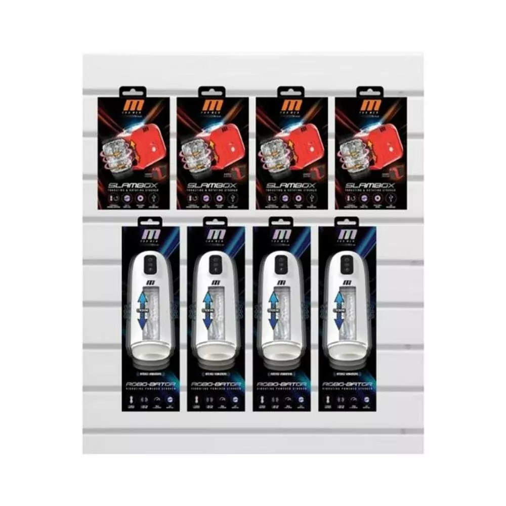 m-men-slambox-robobator-merchandising-kit M For Men Slambox And Robobator Merchandising Kit