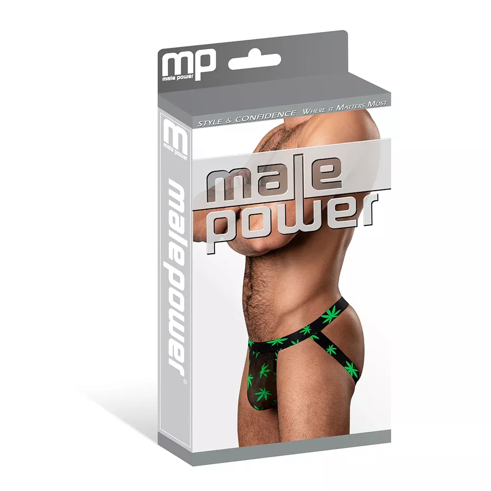 male-power-hazy-dayz-potleaf-jockstrap-s-m Male Power Hazy Dayz Potleaf Jockstrap S M