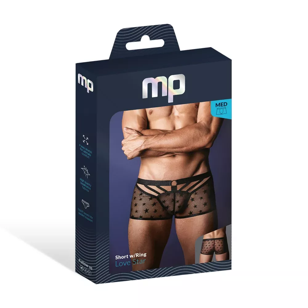 male-power-love-star-short-with-ring-black-medium Male Power Love Star Short with Ring Black Medium