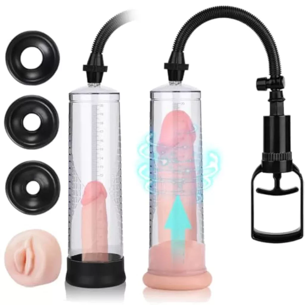 manual-penis-enlarger-device-men-with-lifelike-vagina-sleeve-suction-sleeves-in- Manual Penis Enlarger Device for Men with Lifelike Vagina Sleeve and Suction Sleeves in Three Sizes