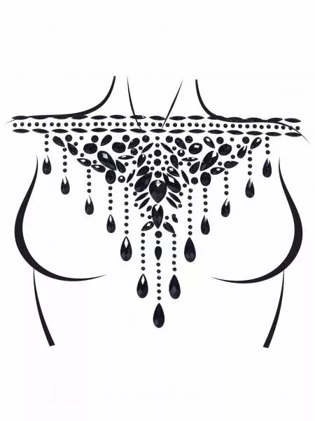 masquerade-choker-stick-on-jewels-black Masquerade Choker Stick-On Jewels - Black