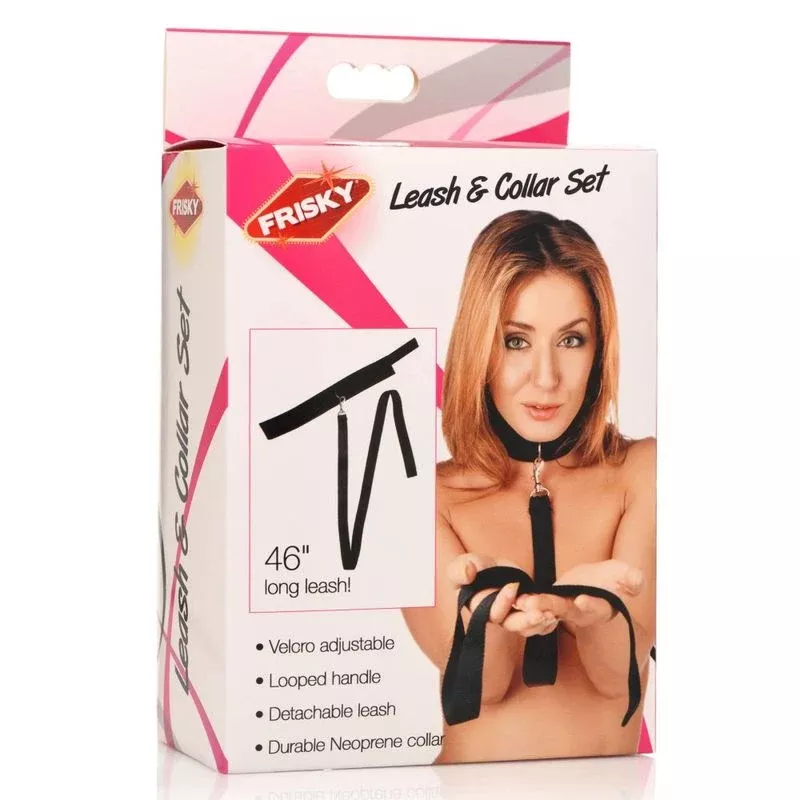 neoprene-collar-leash-set-black Neoprene Collar And Leash Set Black