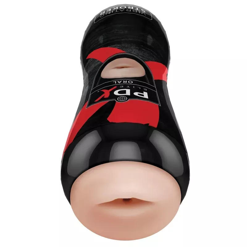 PDX ELITE Vibrating Stroker Oral