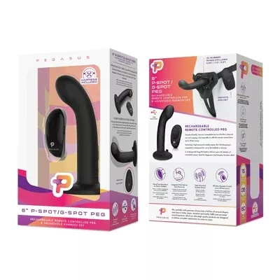pegasus-6-wireless-remote-control-p-spot-g-spot-peg-with-harness Pegasus 6" Wireless Remote Control P-Spot / G-Spot Peg with Harness