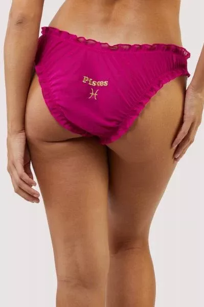 pisces-chiffon-star-sign-panty-fuchsia Pisces Chiffon Star Sign Panty - Fuchsia -