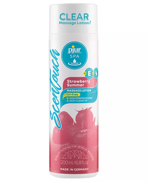 Pjur Scentouch Clear Innovative Massage Lotion - 6.8 Oz Strawberry