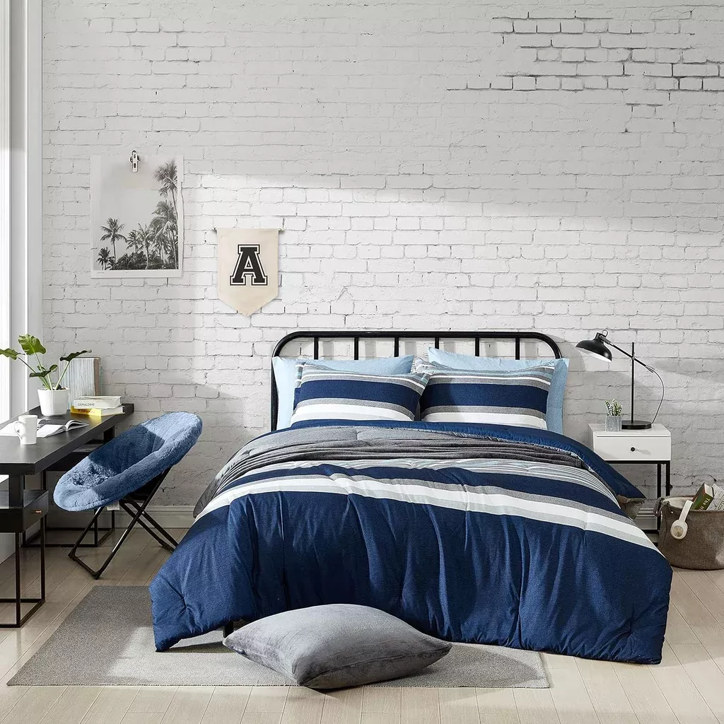 queen-comforter-set-reversible-bedding-with-matching-shams-home-decor '- Queen Comforter Set, Reversible Bedding With Matching Shams, Home Decor For