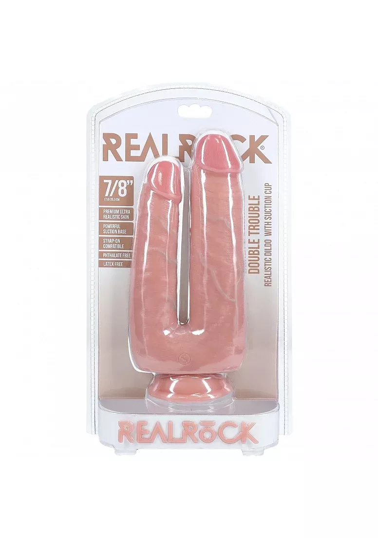 realrock-double-trouble-7-8-inches RealRock- Double Trouble 7"/8" Inches