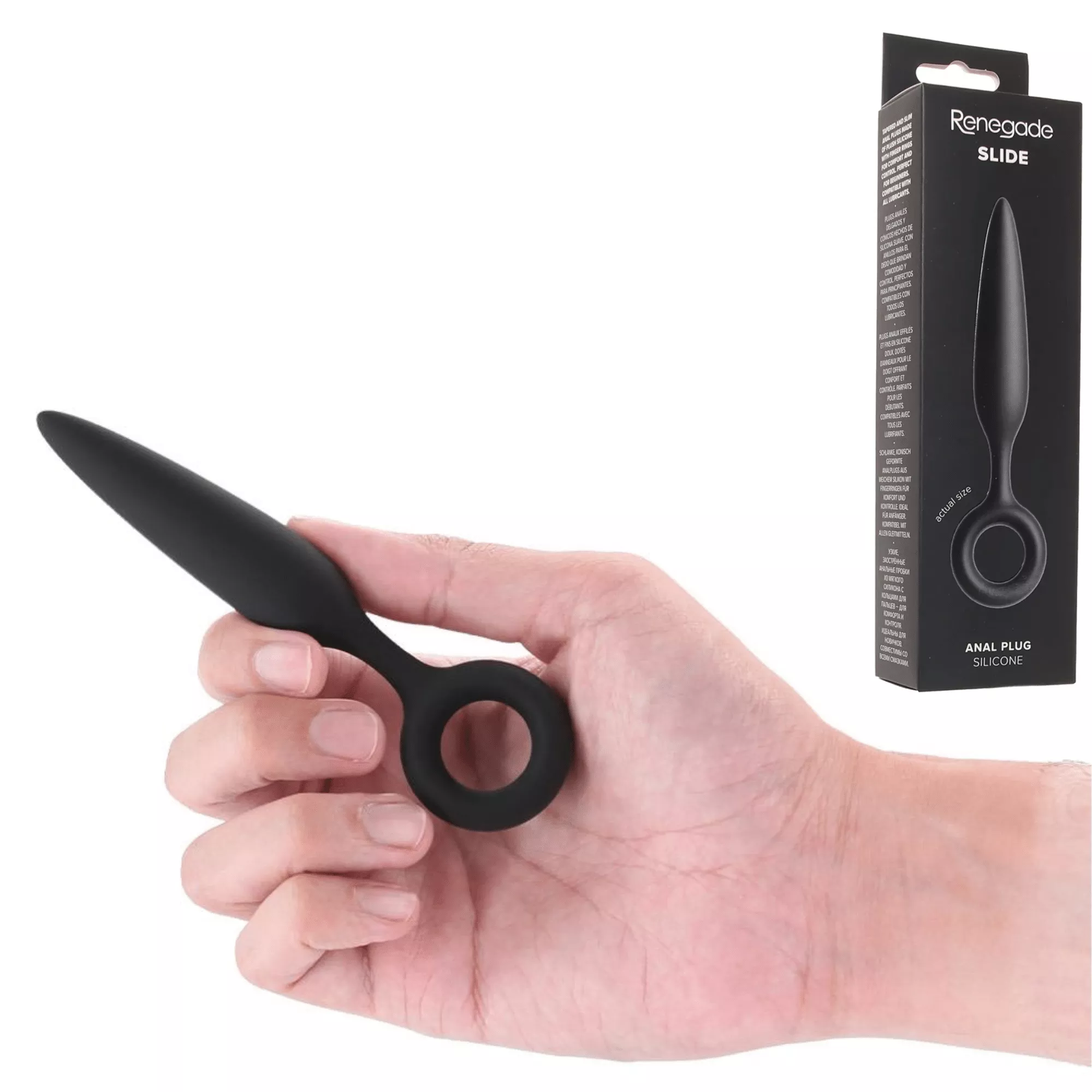 Renegade Slide Tapered Tip Slim Butt Plug