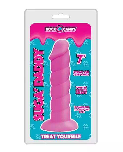 rock-candy-suga-daddy-7-inch-silicone-dildo-pink Rock Candy Suga Daddy 7 inch Silicone Dildo Pink