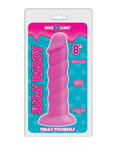 rock-candy-suga-daddy-8-inch-silicone-dildo-pink Rock Candy Suga Daddy 8 inch Silicone Dildo Pink