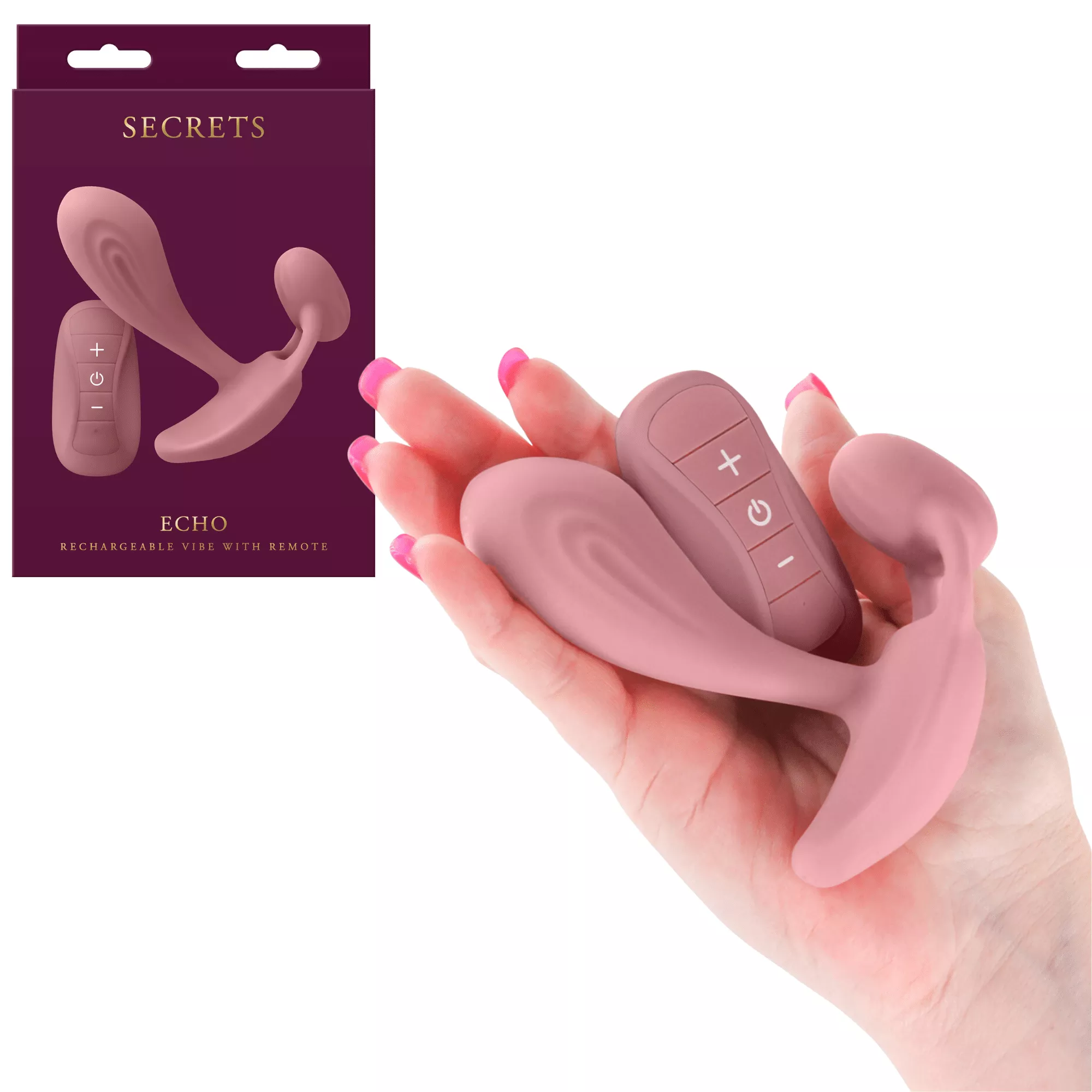 secrets-echo-silicone-g-spot-vibrator-with-clitoral-stimulator-dusty-rose Secrets Echo Silicone G-Spot Vibrator With Clitoral Stimulator Dusty Rose