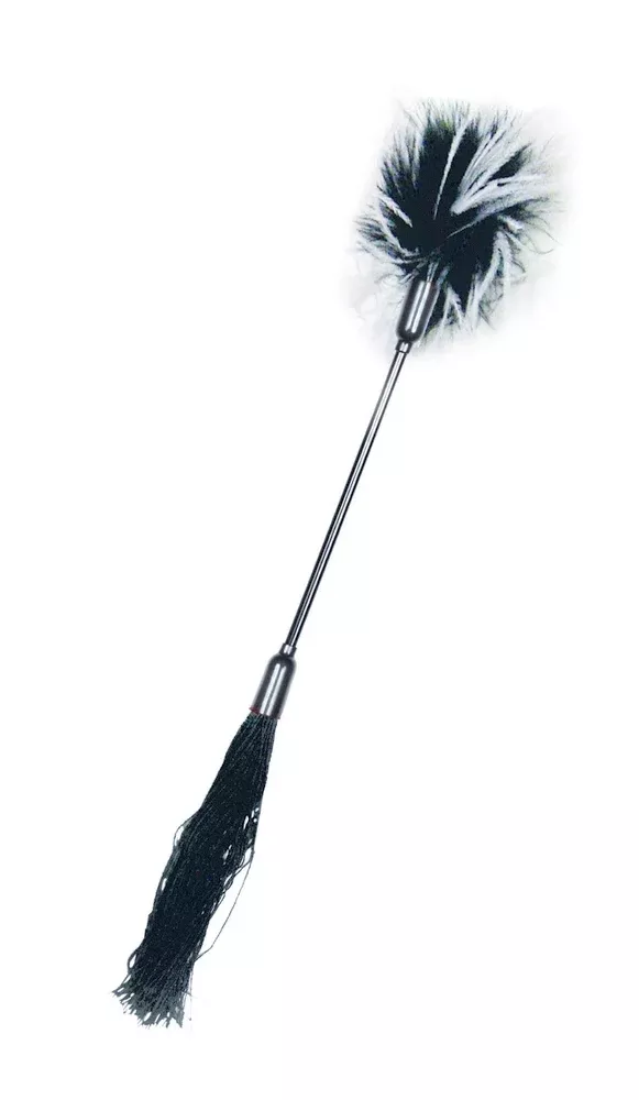 sex-mischief-whipper-tickler-black-white Sex & Mischief Whipper Tickler Black & White