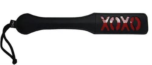 Sex and Mischief XOXO Paddle Black