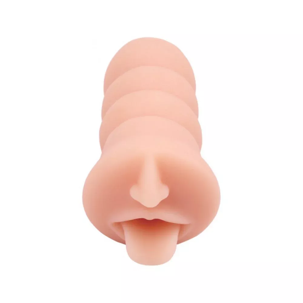 Skinsations Cum Guzzler Mouth & Tongue Stroker Beige
