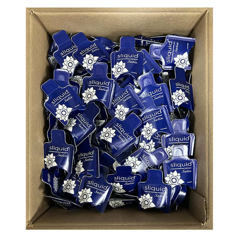 sliquid-satin-lubricant-pillow-pack-bag-200 Sliquid Satin Lubricant Pillow Pack Bag Of 200