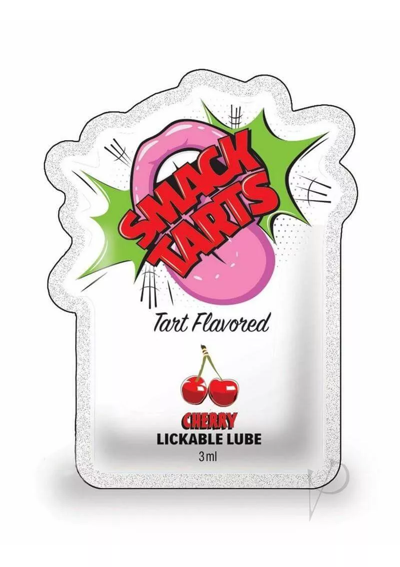 smack-tarts-lickable-lube-3ml-pouch-case-48-sour-cherry SMACK Tarts Lickable Lube 3ML Pouch Case of 48 Sour Cherry