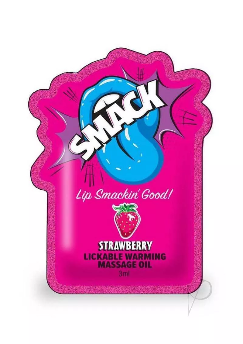 smack-warming-lickable-massage-oil-3ml-strawberry SMACK Warming Lickable Massage Oil 3ML Strawberry