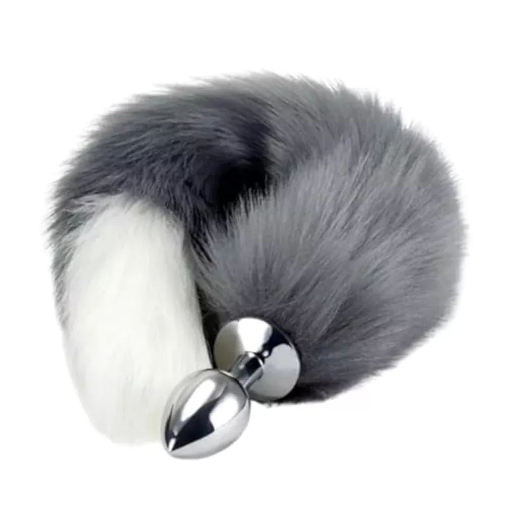 stainless-steel-faux-fur-fox-tail-butt-plug-couples-solo-play Stainless Steel Faux Fur Fox Tail Butt Plug for Couples and Solo Play