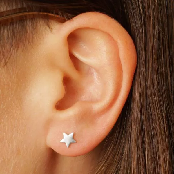 star-post-earrings-6x6mm-recycled-sterling-silver Star Post Earrings 6x6mm - Recycled Sterling Silver