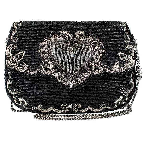 Steal My Heart Crossbody Handbag - Black
