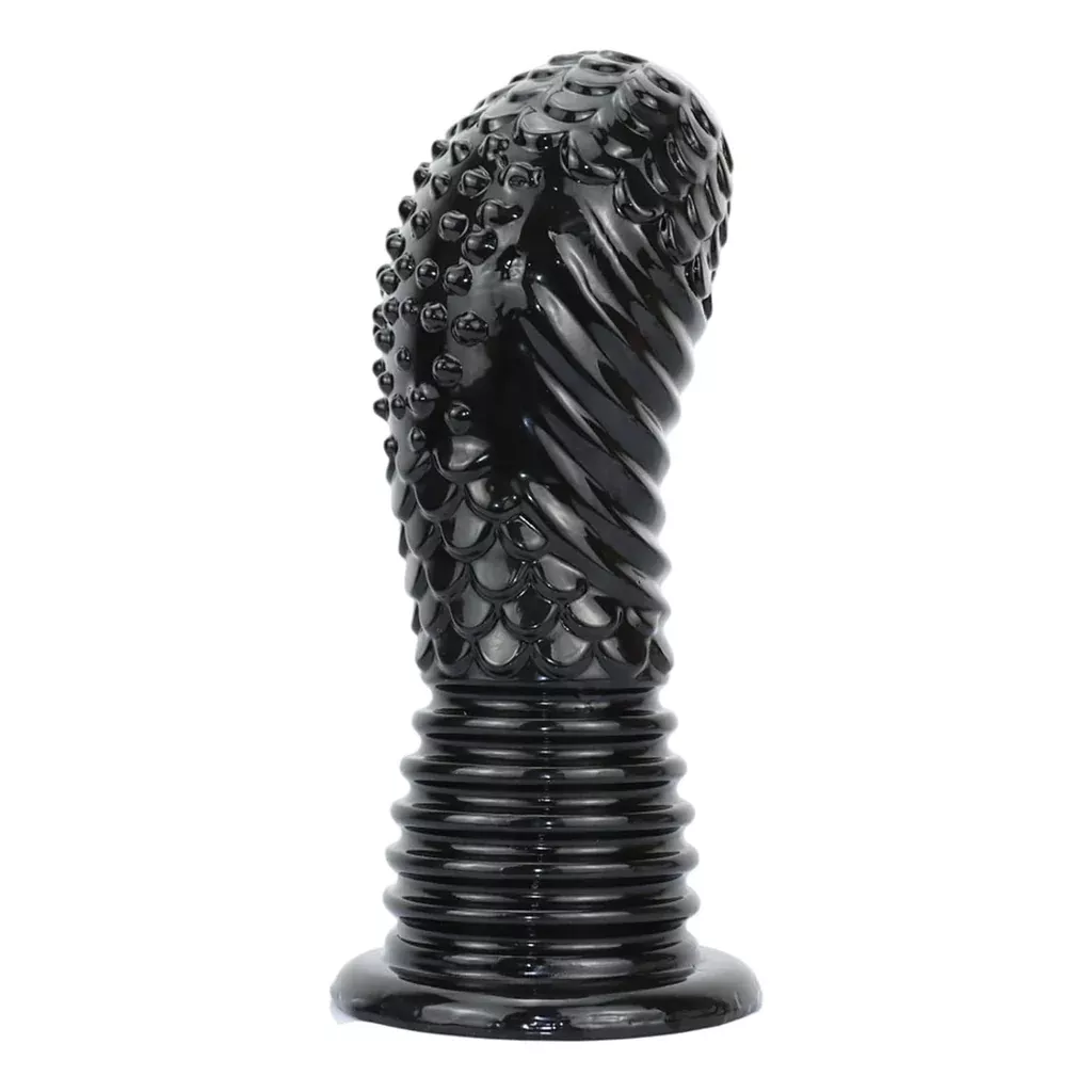 super-large-butt-plug-dildo-large-fist-dragon-scale-anus-stretcher-prostate-toy- Super Large Butt Plug Dildo - Large Fist Dragon Scale Anus Stretcher Prostate Toy With Strong Suction Cup, Giant Anal Trainer Anal Dildo Adult Sex Toy For Men Women Couple (M)